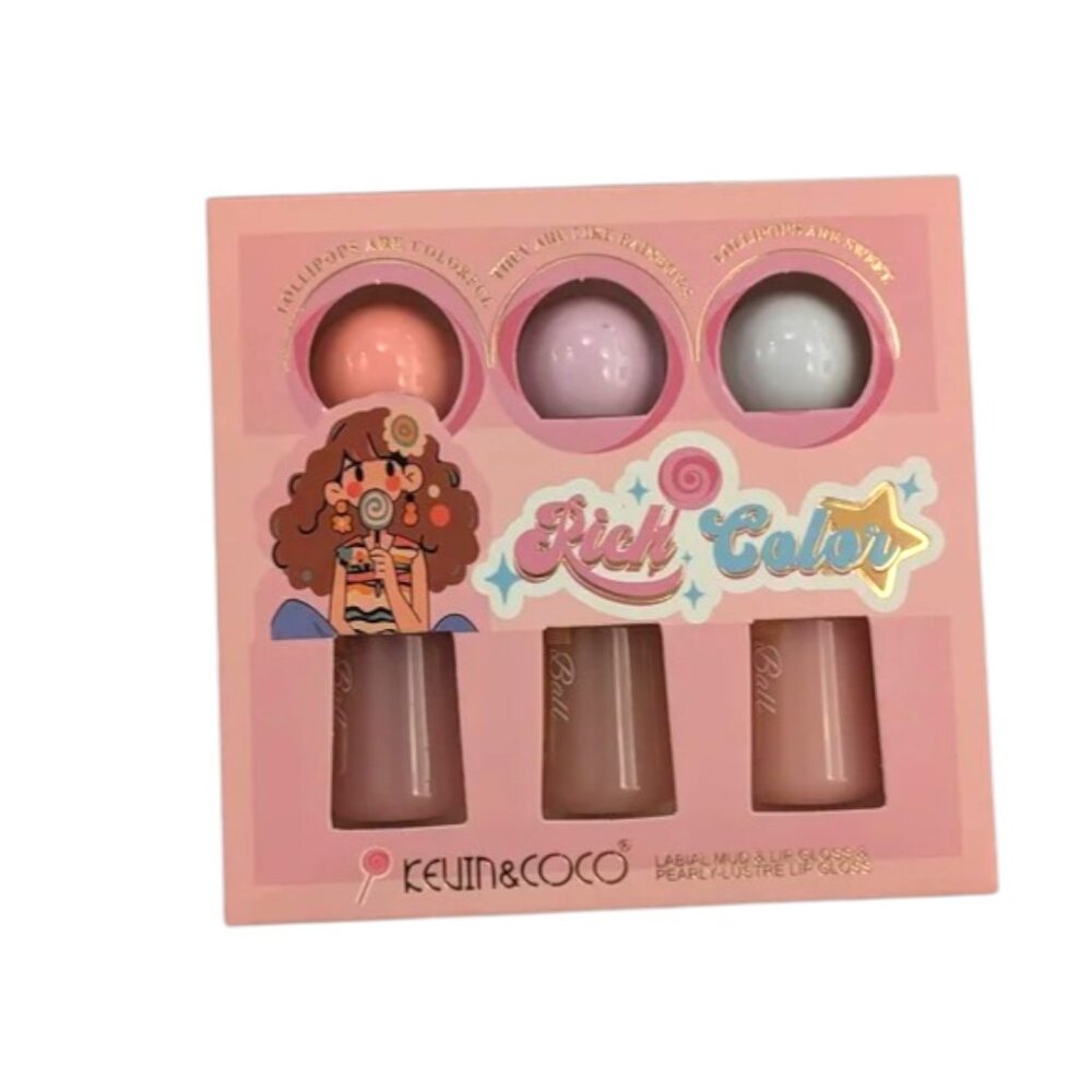 KEVIN & COCO Rich Color Lip Glosses NIB